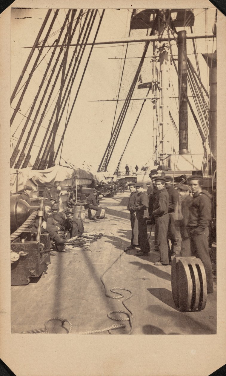 美国海军新罕布什尔号，约 1864-1865 年（照片） 作者 布劳维尔特和哈伯德