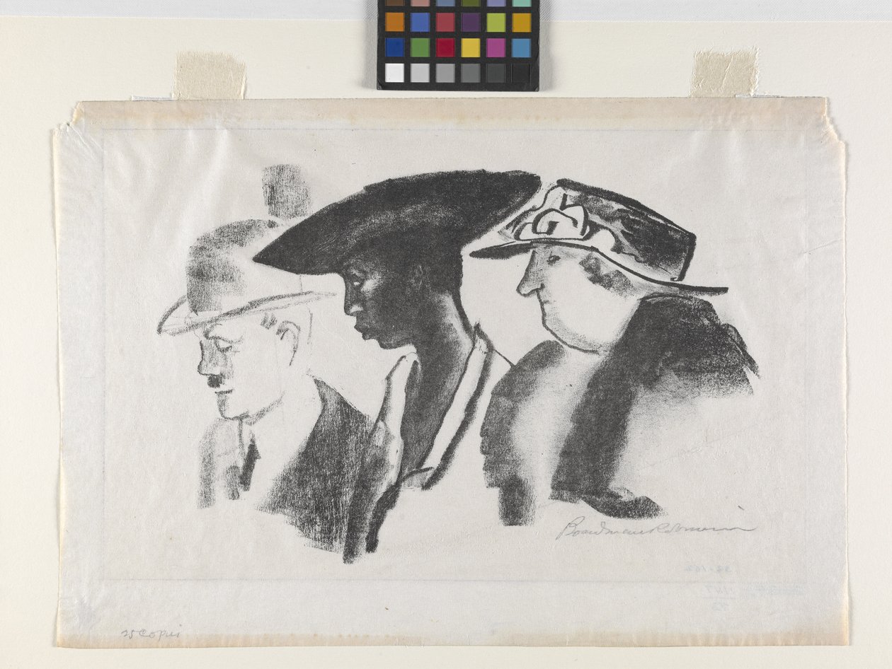街车（石版画） 作者 董事罗宾逊