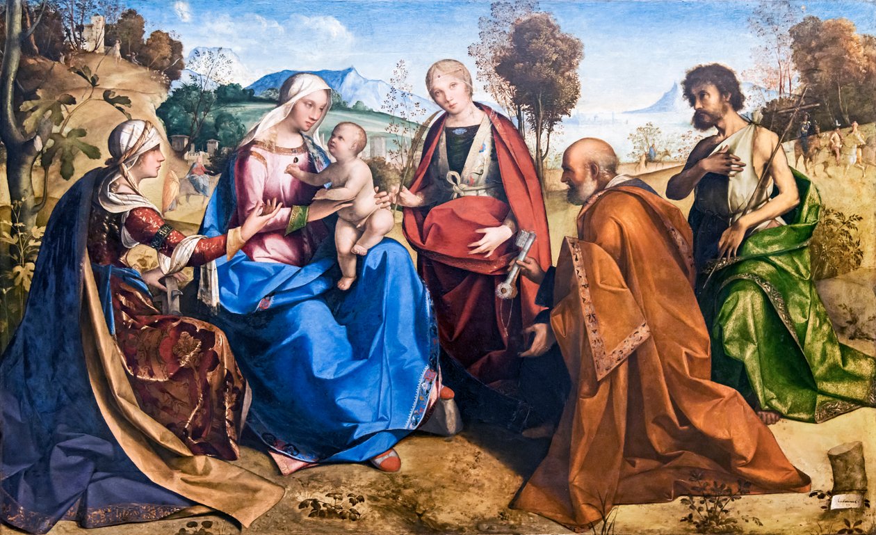 圣凯瑟琳的神秘婚姻 作者 Boccaccio Boccaccino