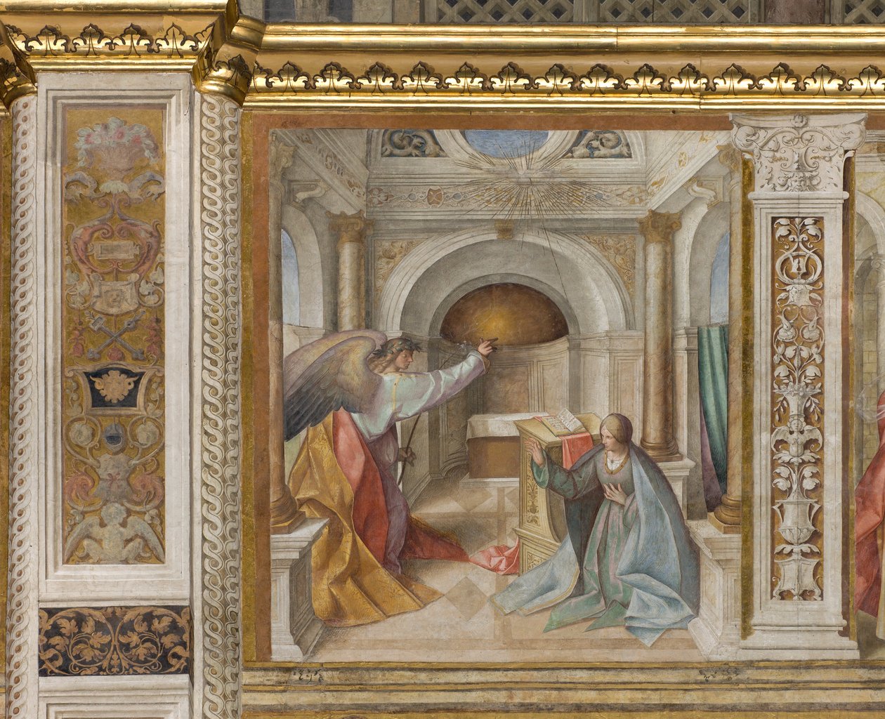 中央大道，北第三跨度，圣母玛利亚，Boccaccio Boccaccino 1516-17 作者 Boccaccio Boccaccino