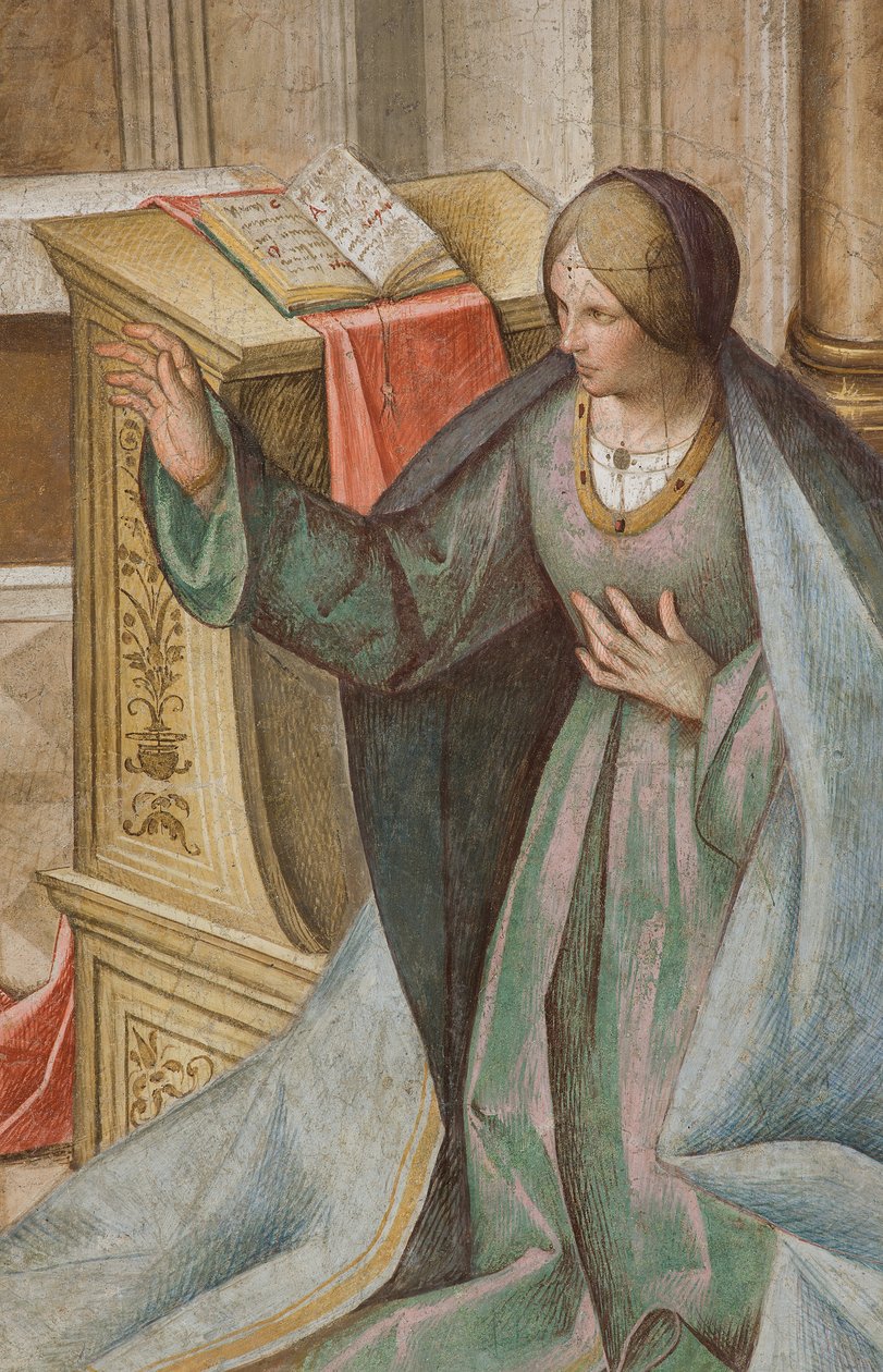 中央大殿，北侧第三跨，圣母领报，Boccaccio Boccaccino 1516-17，详图 作者 Boccaccio Boccaccino