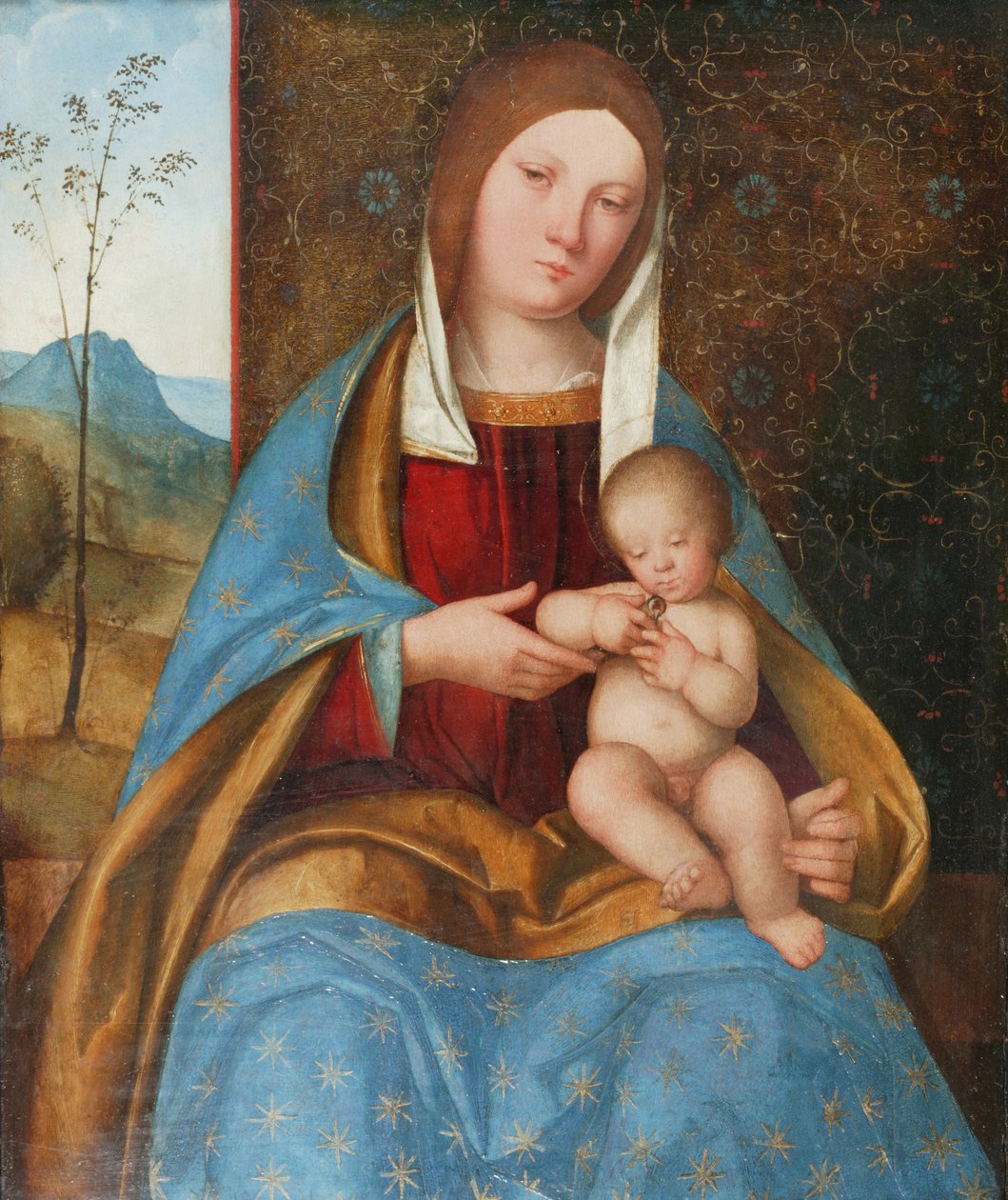 圣母与圣婴（油画） 作者 Boccaccio Boccaccino