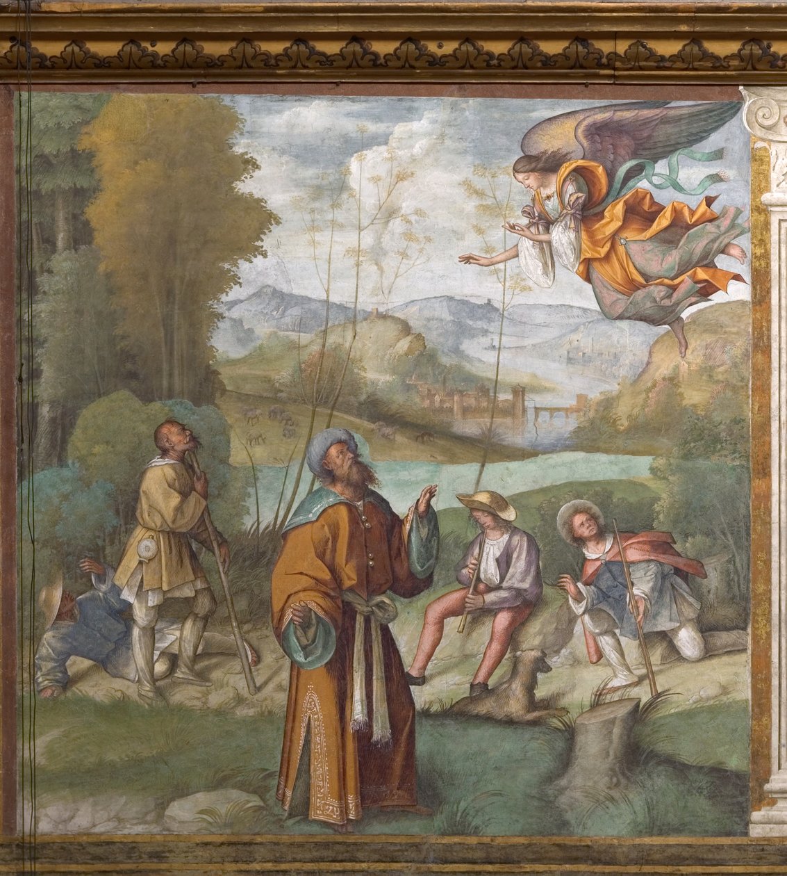 The Apparition of the Angel to St Joachim   1407607   zh       chinese Successfully Translated  Original: The International Golf Match of 1902 (pencil & grey wash on paper) (see also 2413665) Translat: The International Golf Match of 1902 (pencil & grey wa 作者 Boccaccio Boccaccino