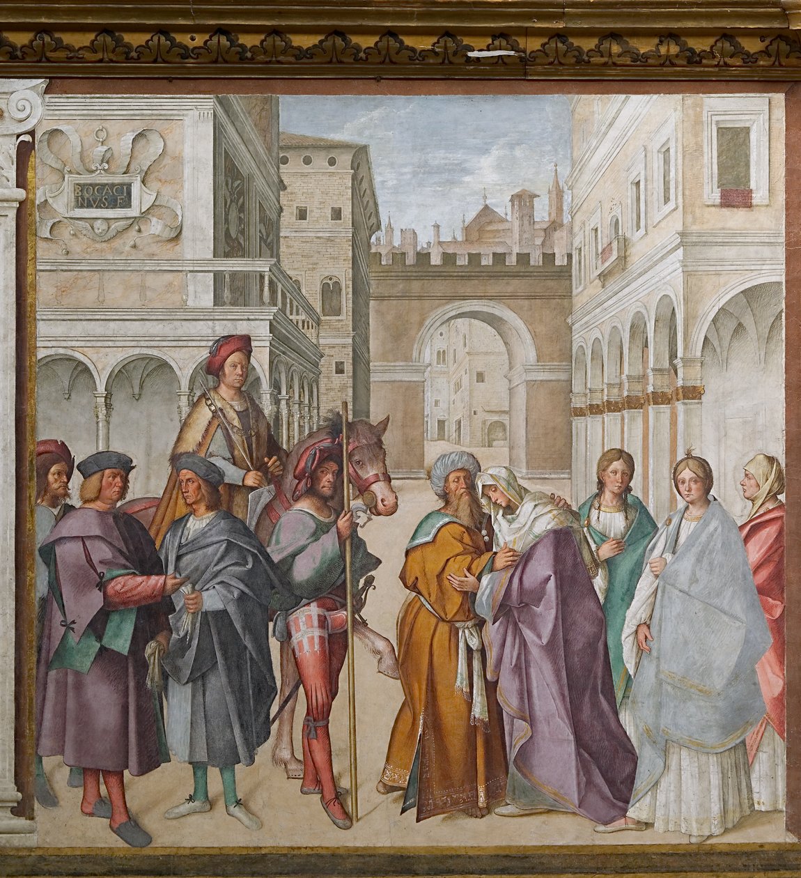 圣华金和圣安妮的会面 作者 Boccaccio Boccaccino