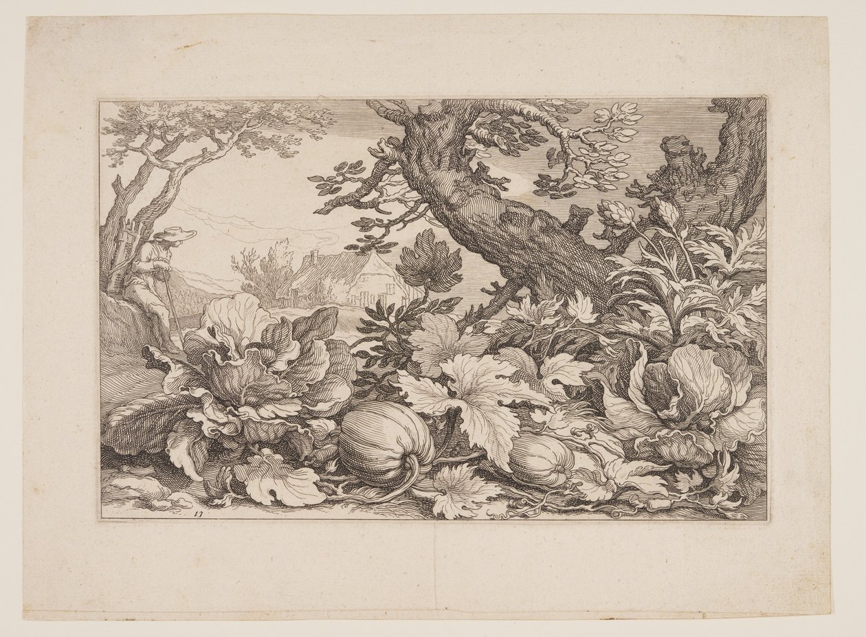图 13，选自《有农舍的风景画 作者 Boetius Adams Bolswert