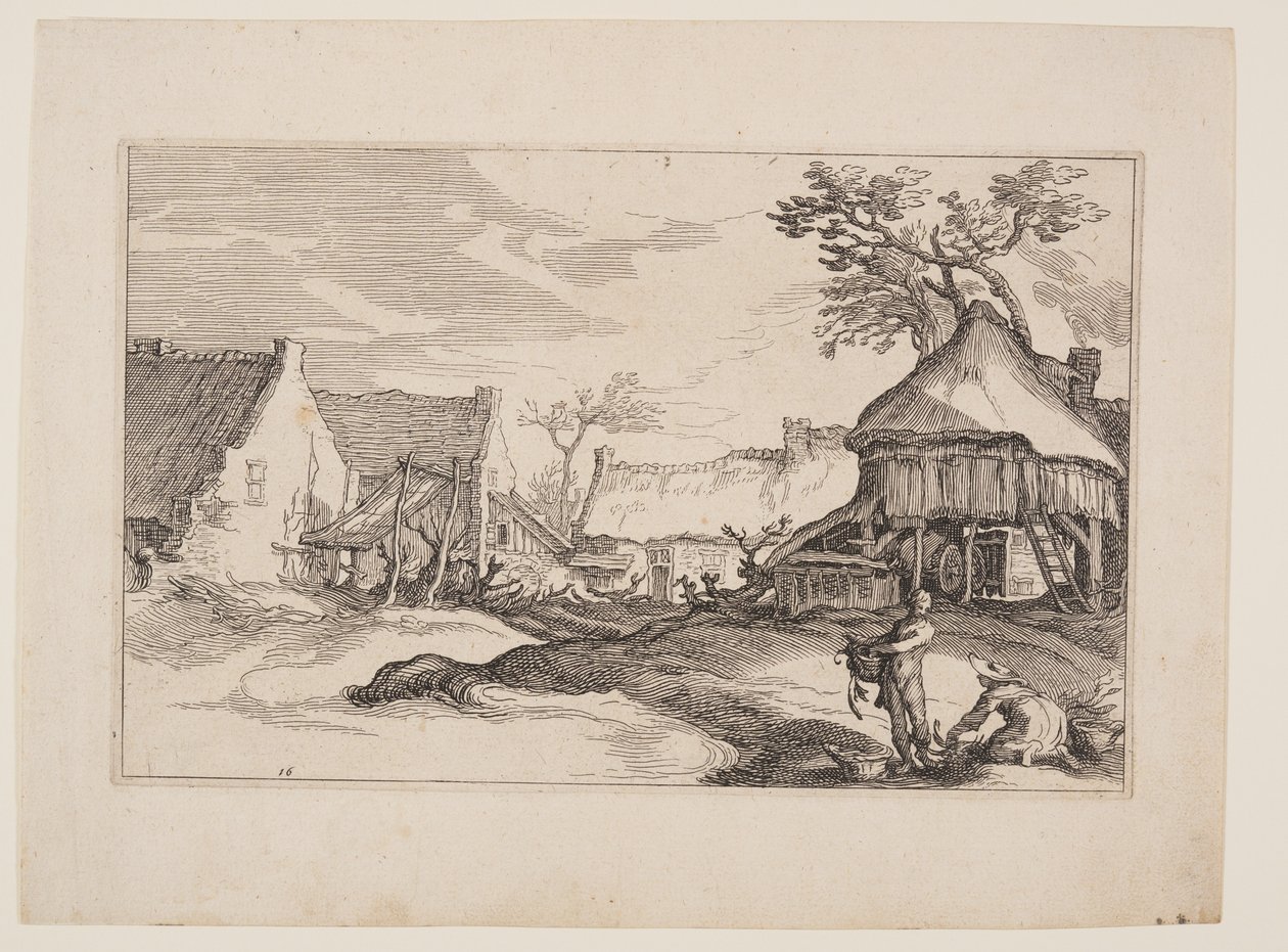 图 16，选自《有农舍的风景画 作者 Boetius Adams Bolswert