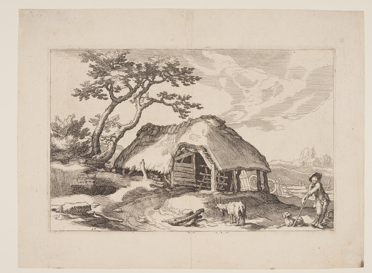 图 17，选自《有农舍的风景画 作者 Boetius Adams Bolswert