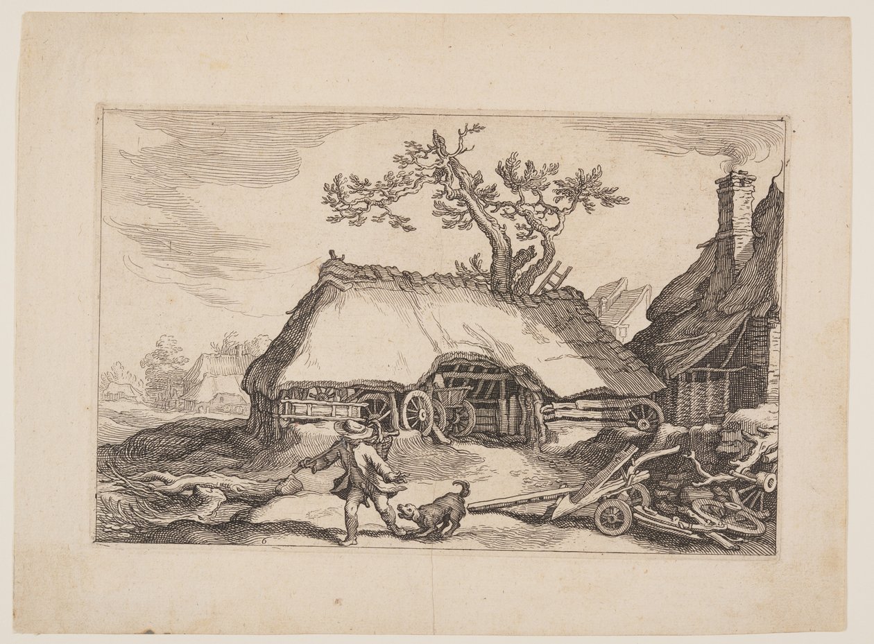 图 6，选自《有农舍的风景画 作者 Boetius Adams Bolswert