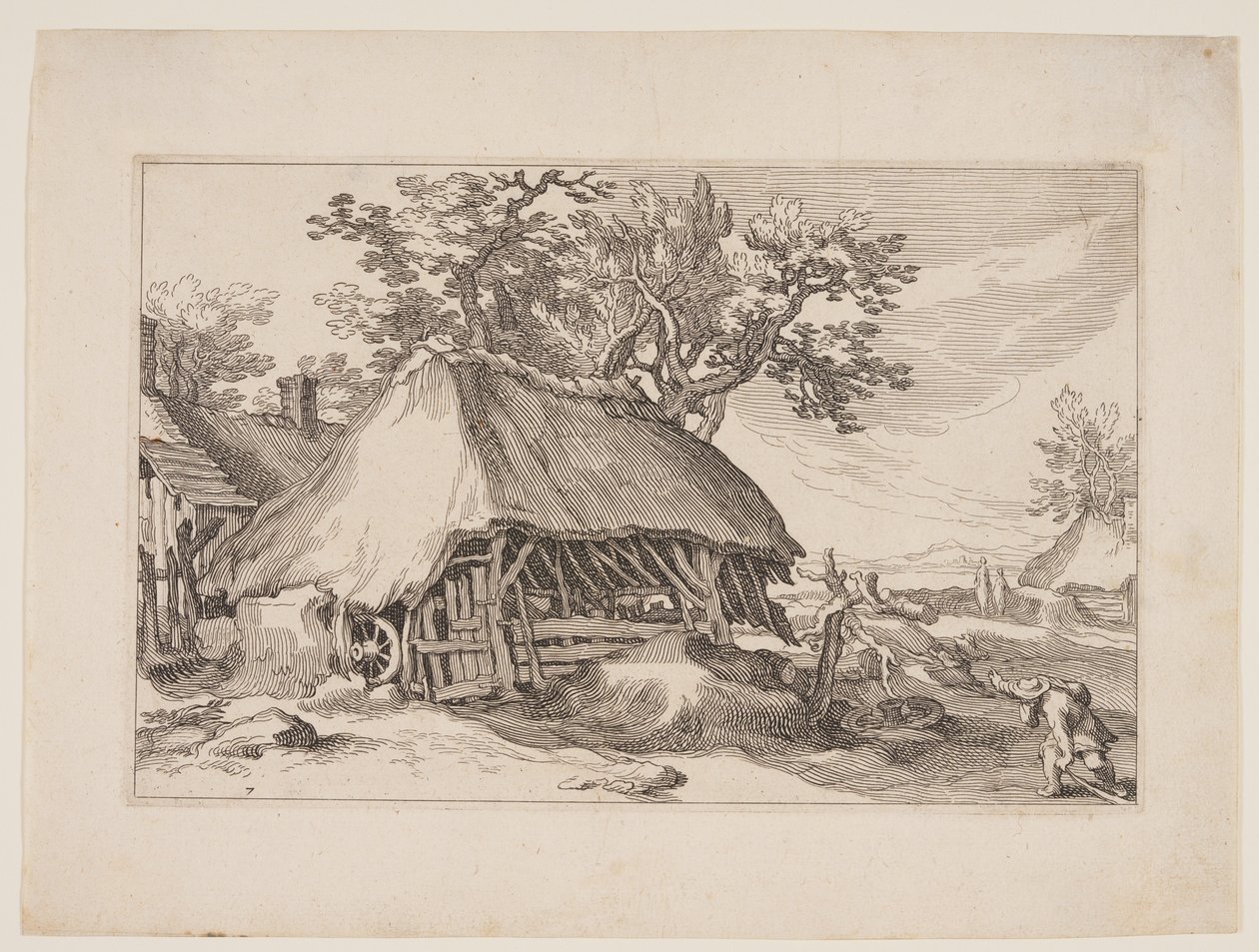 图 7，选自《有农舍的风景画 作者 Boetius Adams Bolswert