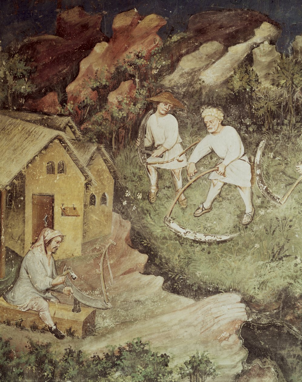 收获细节，收获细节，c.1400 作者 波希米亚派