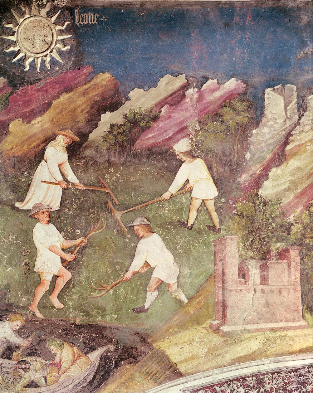 7月份，收获细节，c.1400 作者 波希米亚派