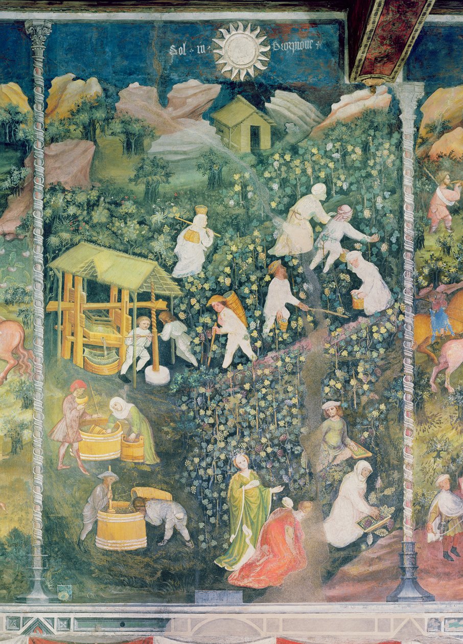 十月，c.1400 作者 波希米亚派