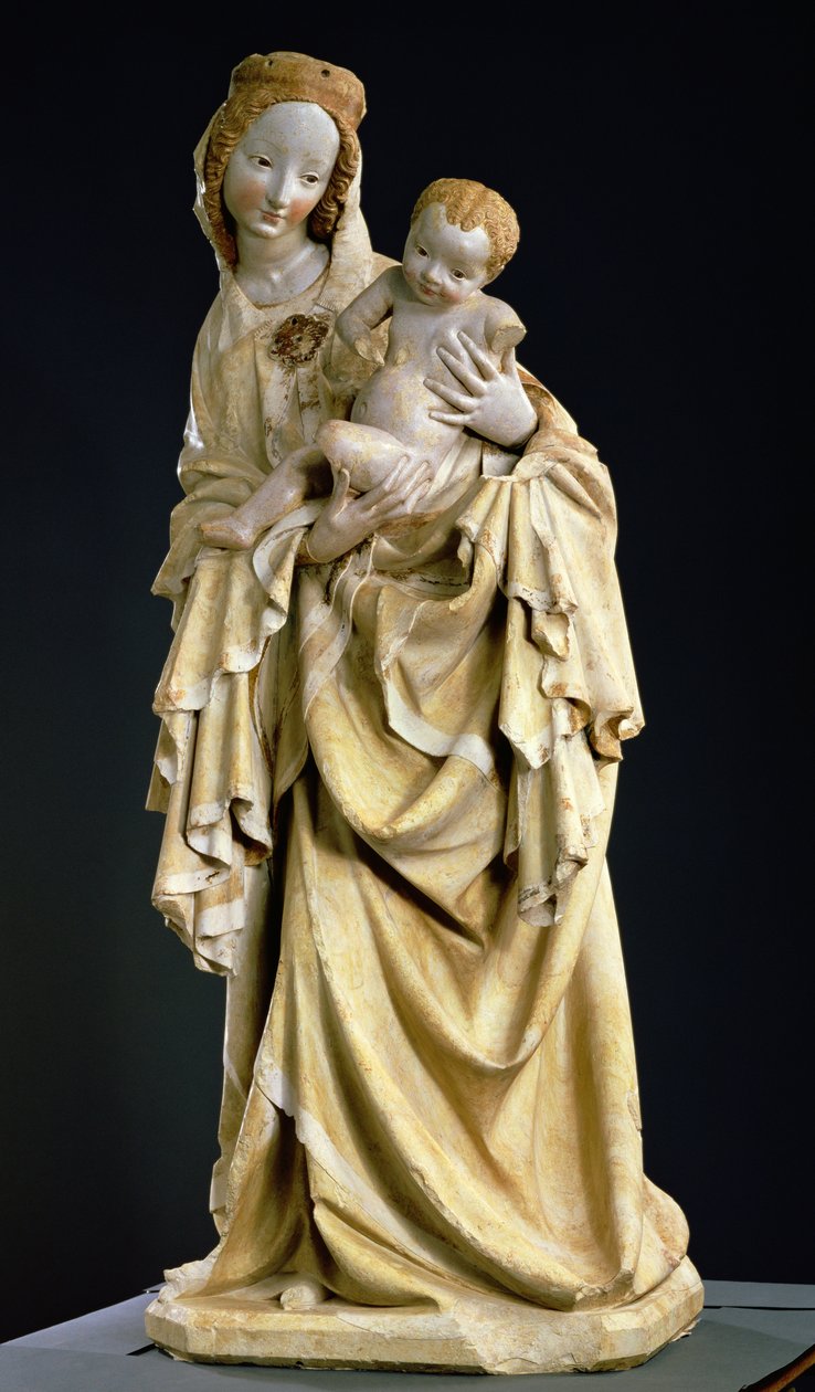 Krumauer麦当娜，c.1400（彩色宝石） 作者 波希米亚派