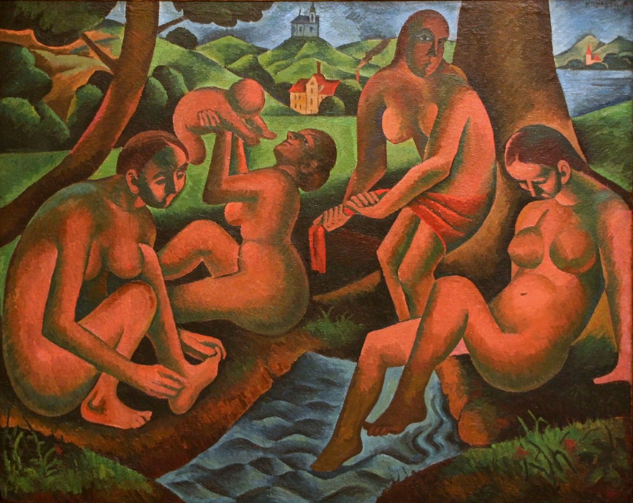 女人沐浴春天 作者 BohumilKubišta