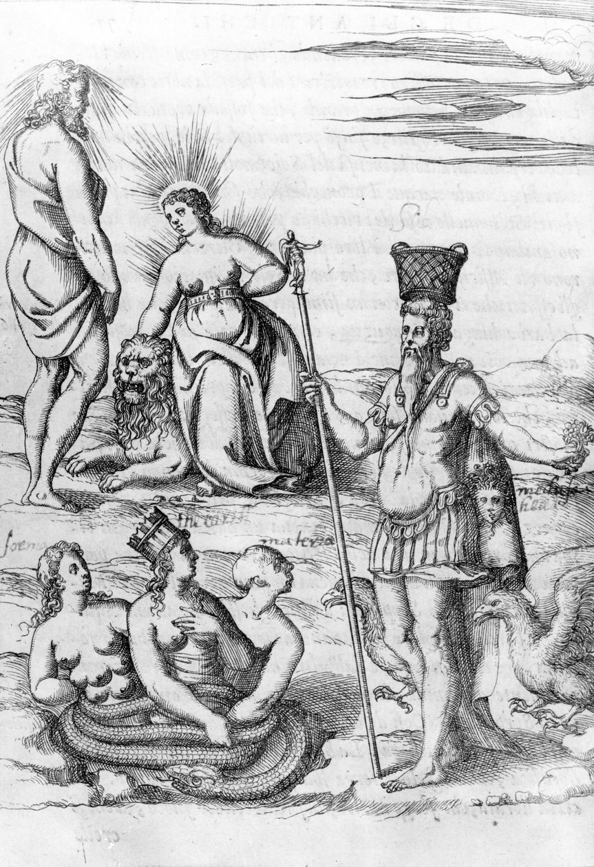 阿波罗，“古人之神的想象”中的插图，作者：Vincenzo Cartari，1571 作者 博洛尼诺·扎尔铁里（Bolognino Zaltieri）