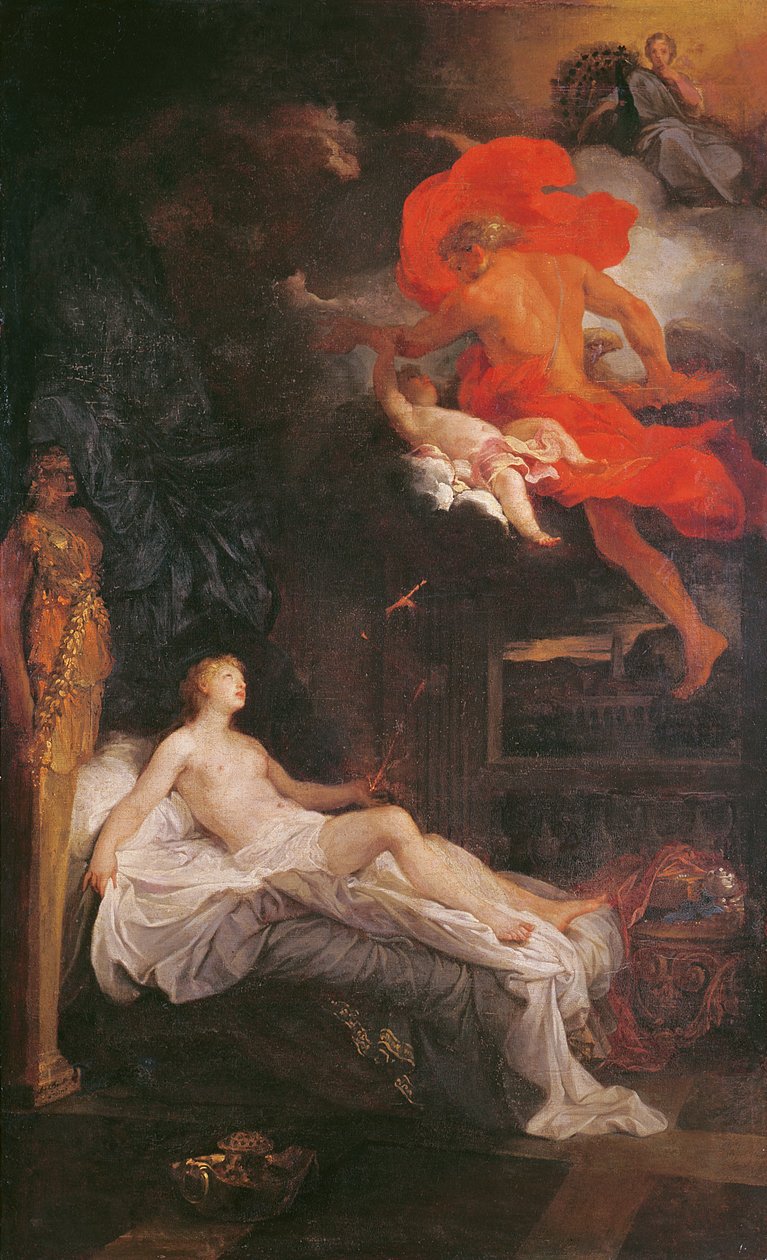 木星和塞梅勒，1704年 作者 邦德布洛涅