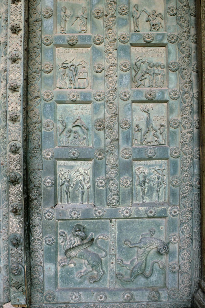 大教堂的门，1186（青铜） 作者 比萨波纳努斯