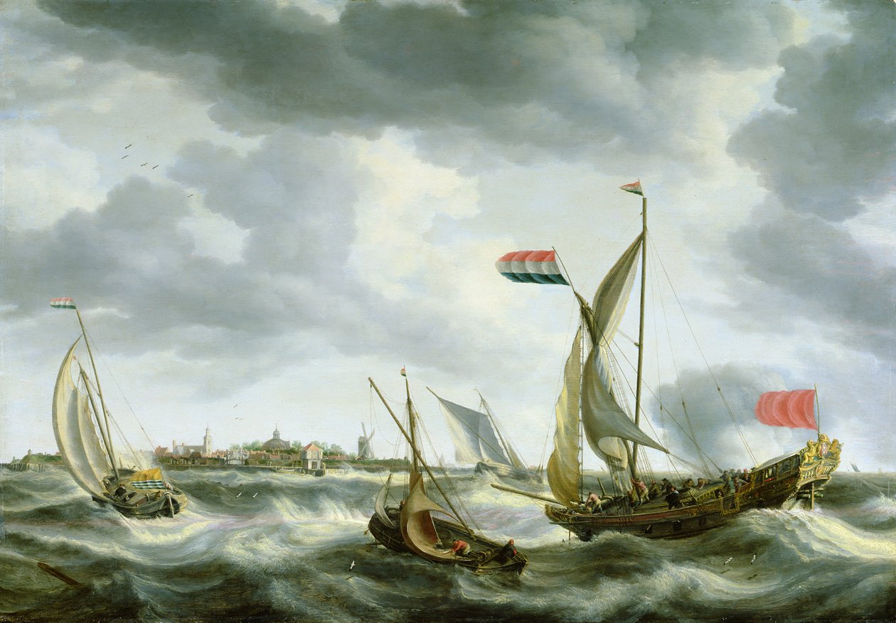 船在海上 作者 Bonaventura Peeters