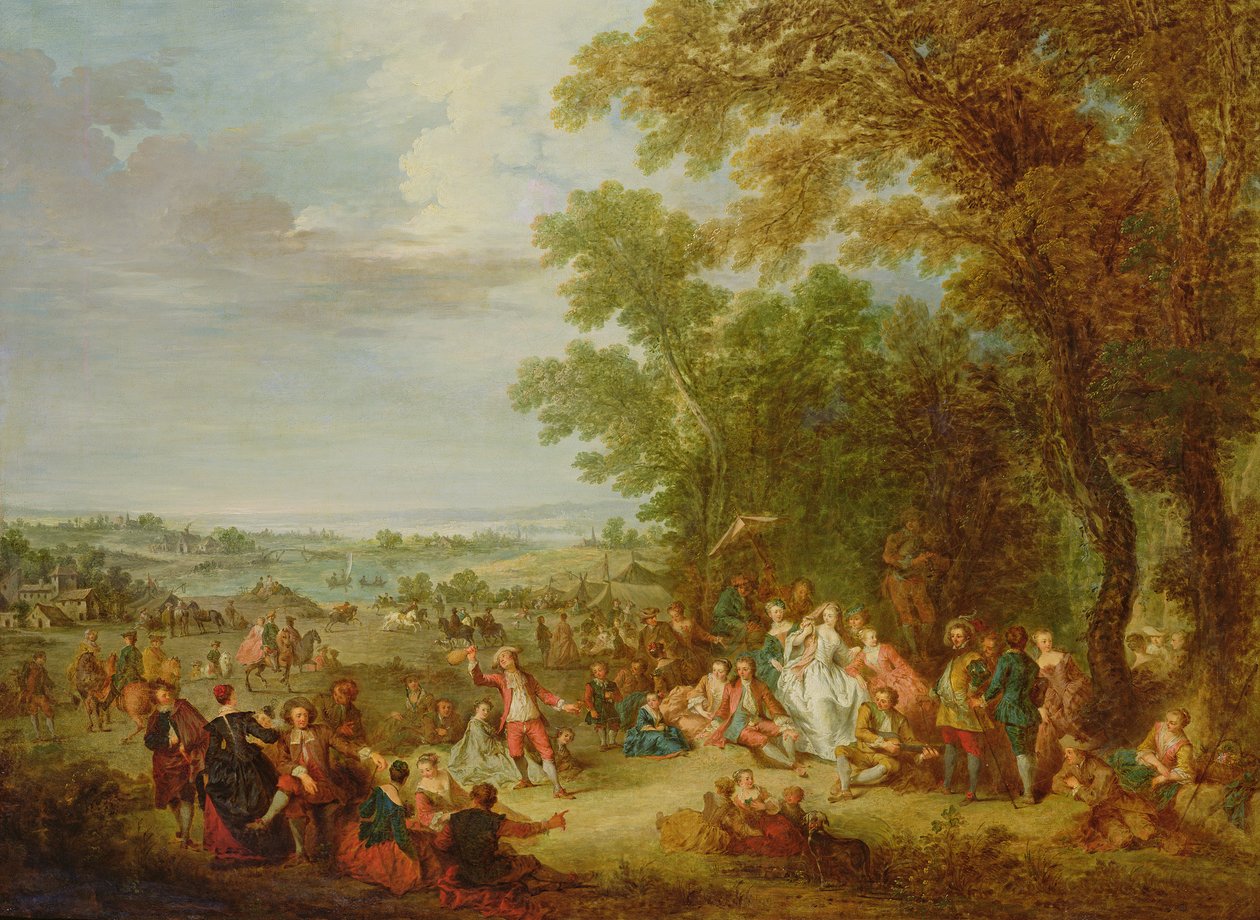 Fete Champetre，1728年 作者 Bonaventure de Bar