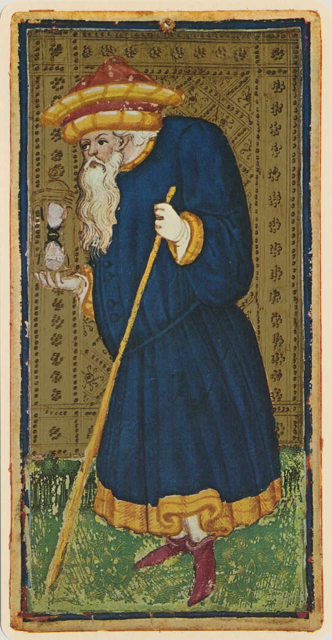 隐士，来自&39;Visconti&39;牌组的塔罗牌的传真，1441-47 作者 博尼法西奥·本博