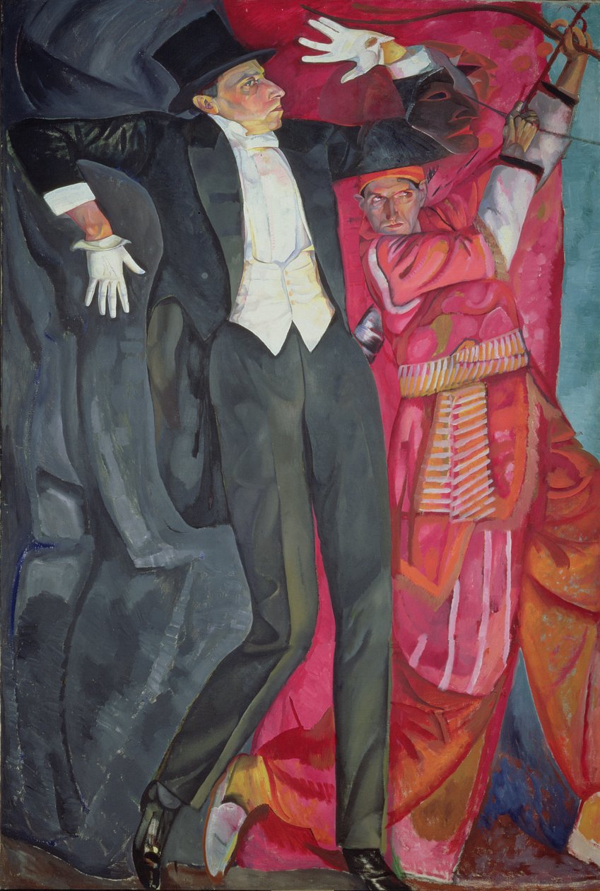 制片人Vsevolod Emilievich Meyerhold（1874-1940）1916年的肖像 作者 鲍里斯·德米特里耶维奇·格里戈里耶夫