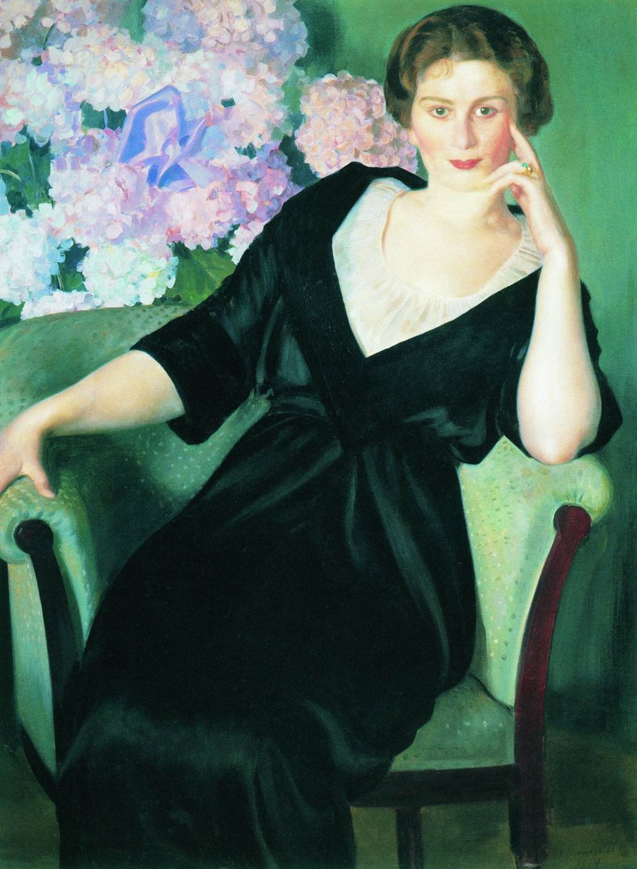 .. Renee Notgaft的nPortrait 作者 鲍里斯·米哈伊洛维奇·库斯托季耶夫