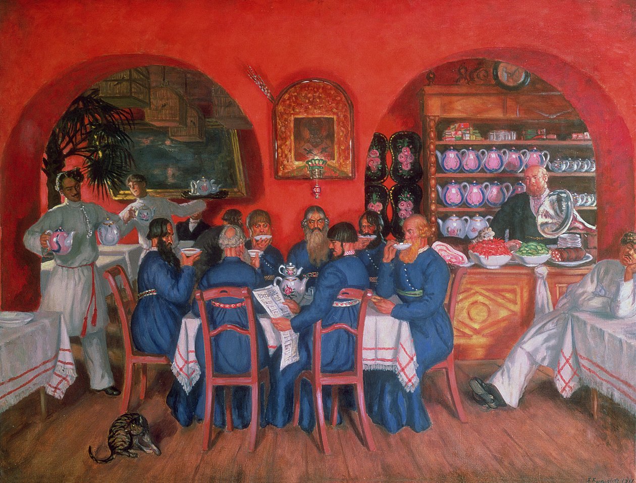 莫斯科咖啡馆，1916年 作者 鲍里斯·米哈伊洛维奇·库斯托季耶夫
