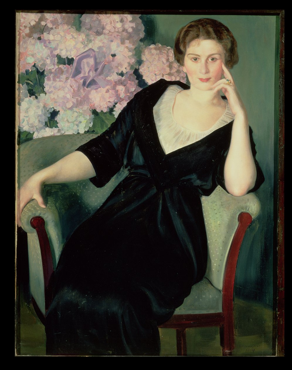Rene Ivanovna Notgaft（b.1880）1914年的肖像 作者 鲍里斯·米哈伊洛维奇·库斯托季耶夫
