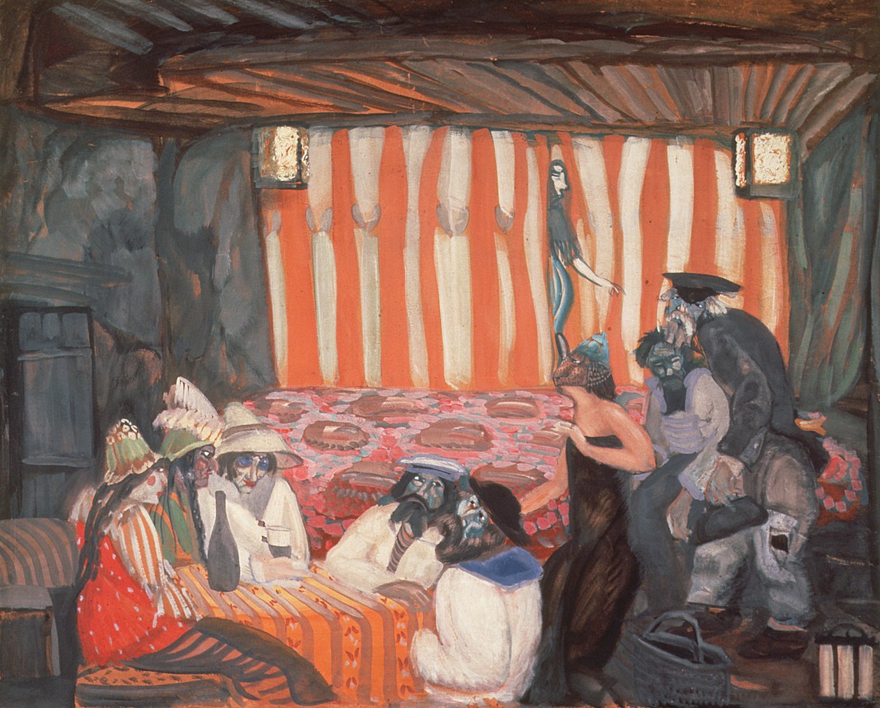 歌厅2，1918年 作者 鲍里斯·德米特里耶维奇·格里戈里耶夫
