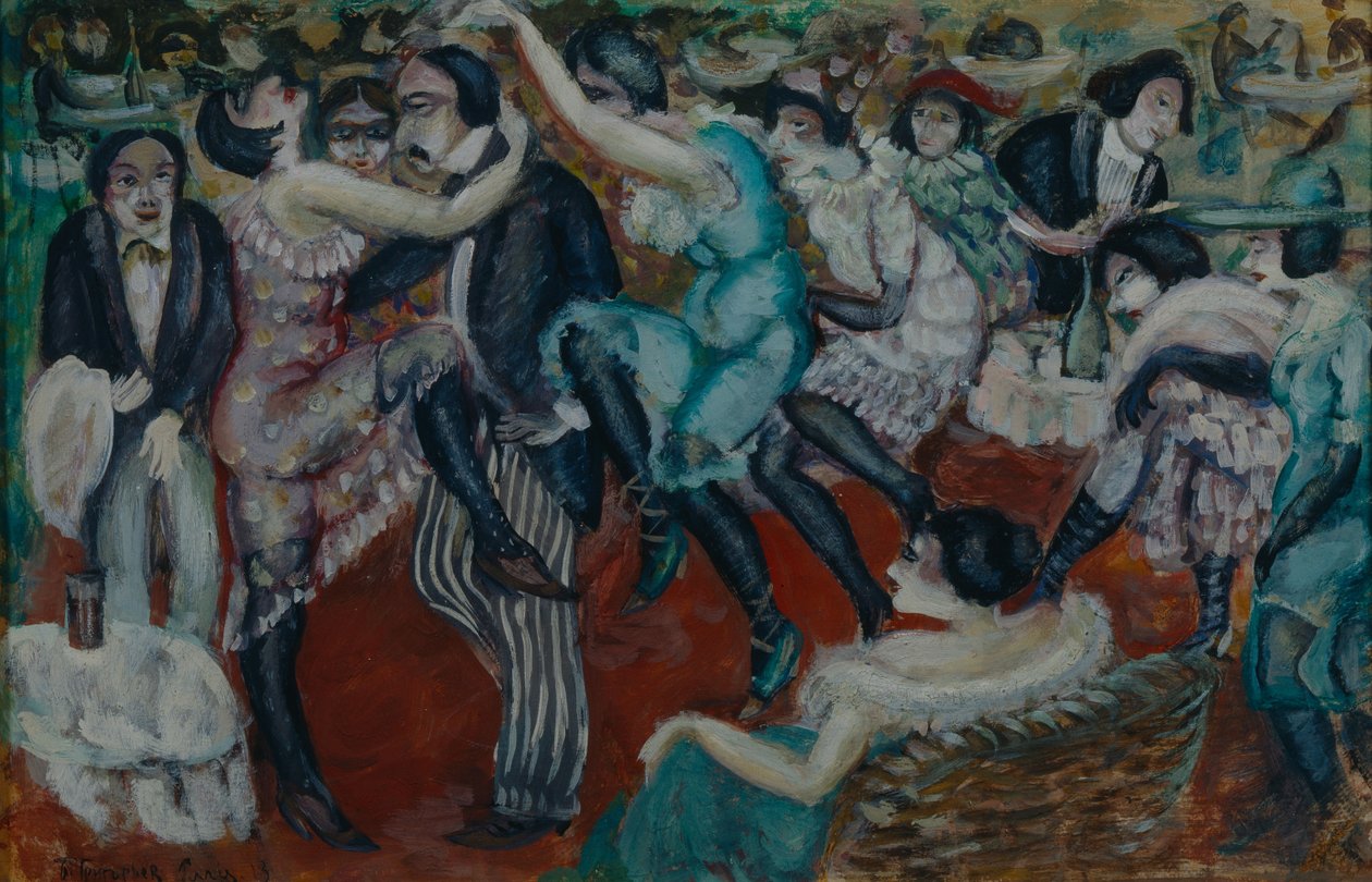 唱歌咖啡馆，1913年 作者 鲍里斯·德米特里耶维奇·格里戈里耶夫