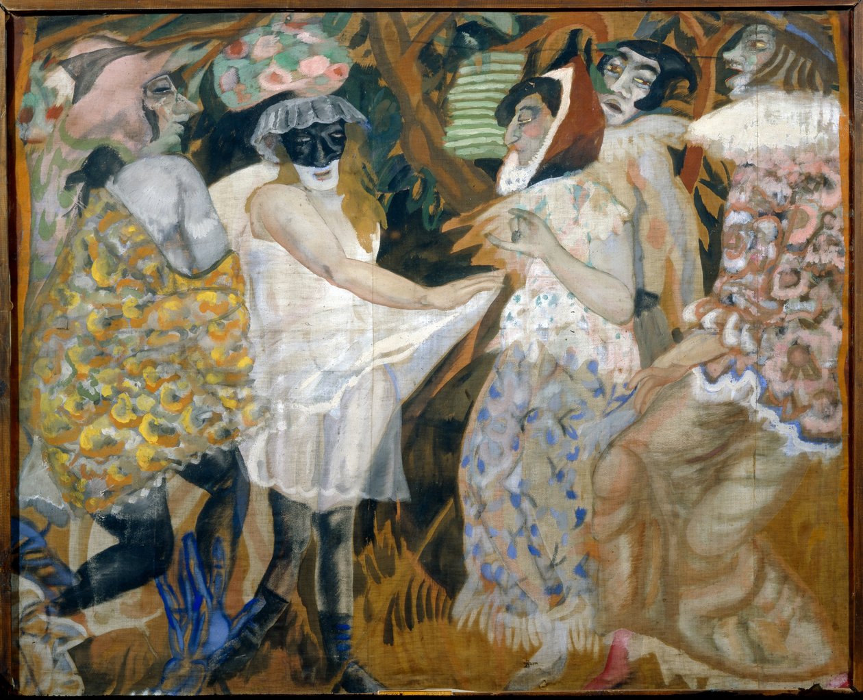 Mascarade (Masquerade) - Peinture de Boris Dmitrievich Grigoriev (1886-1939) 作者 鲍里斯·德米特里耶维奇·格里戈里耶夫