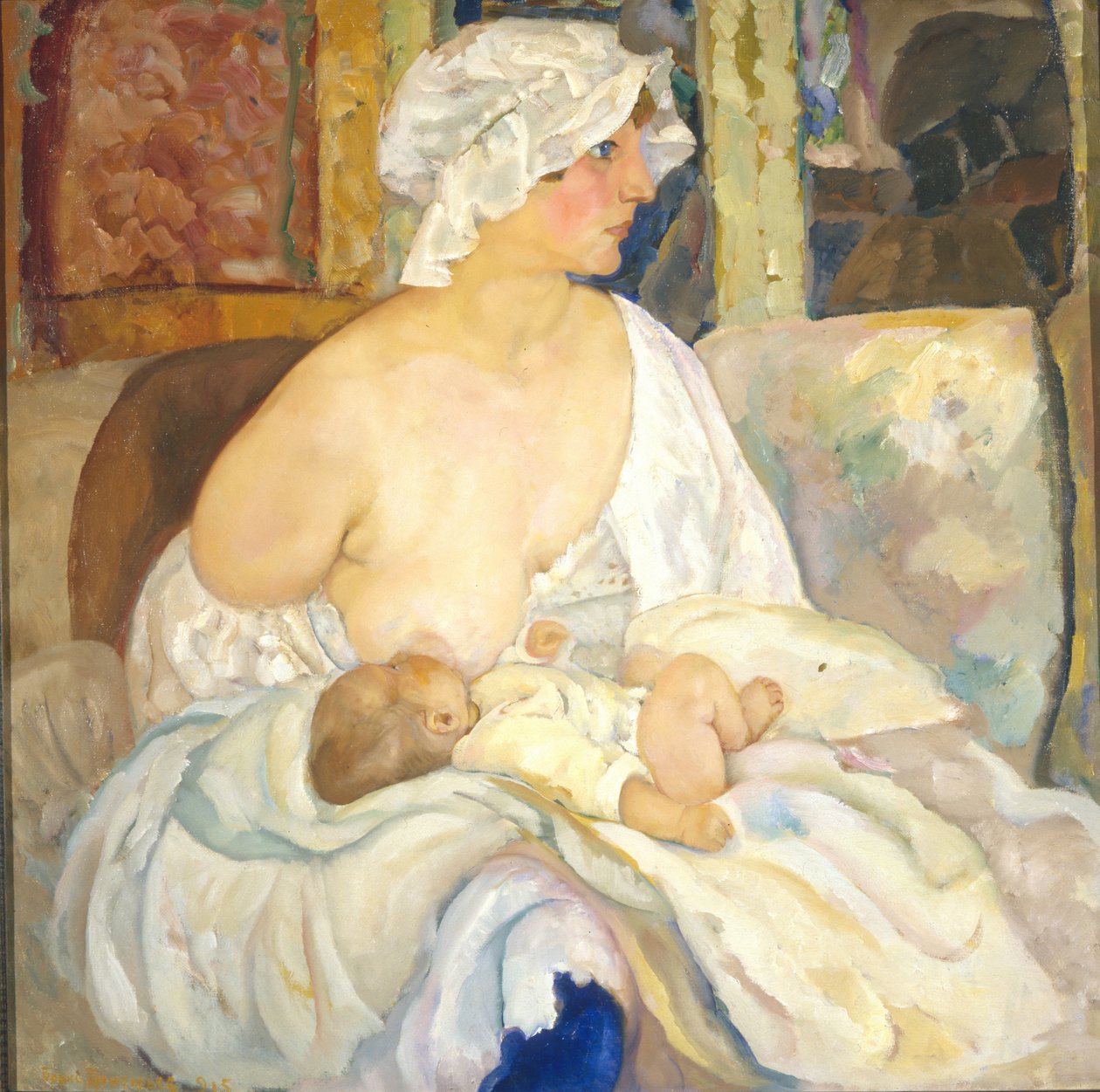 母亲，1915年 作者 鲍里斯·德米特里耶维奇·格里戈里耶夫