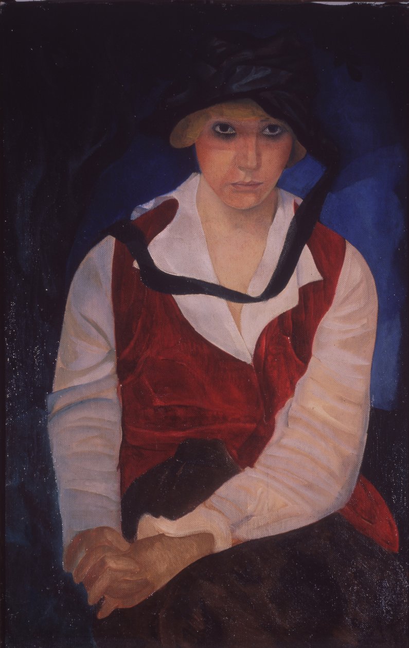 艺术家妻子的肖像，1917年 作者 鲍里斯·德米特里耶维奇·格里戈里耶夫