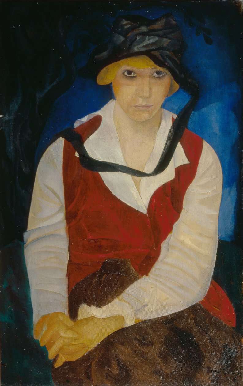 艺术家妻子的肖像，1917年 作者 鲍里斯·德米特里耶维奇·格里戈里耶夫