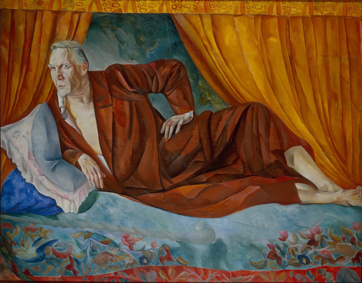 歌手Fyodor I.Shalyapin的肖像1873-1938，1918年 作者 鲍里斯·德米特里耶维奇·格里戈里耶夫