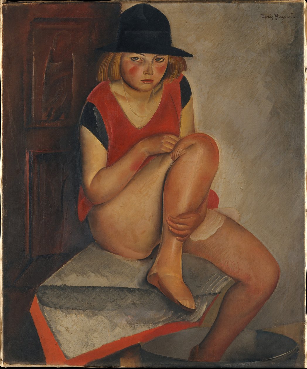 该模型，约1926年 作者 鲍里斯·德米特里耶维奇·格里戈里耶夫