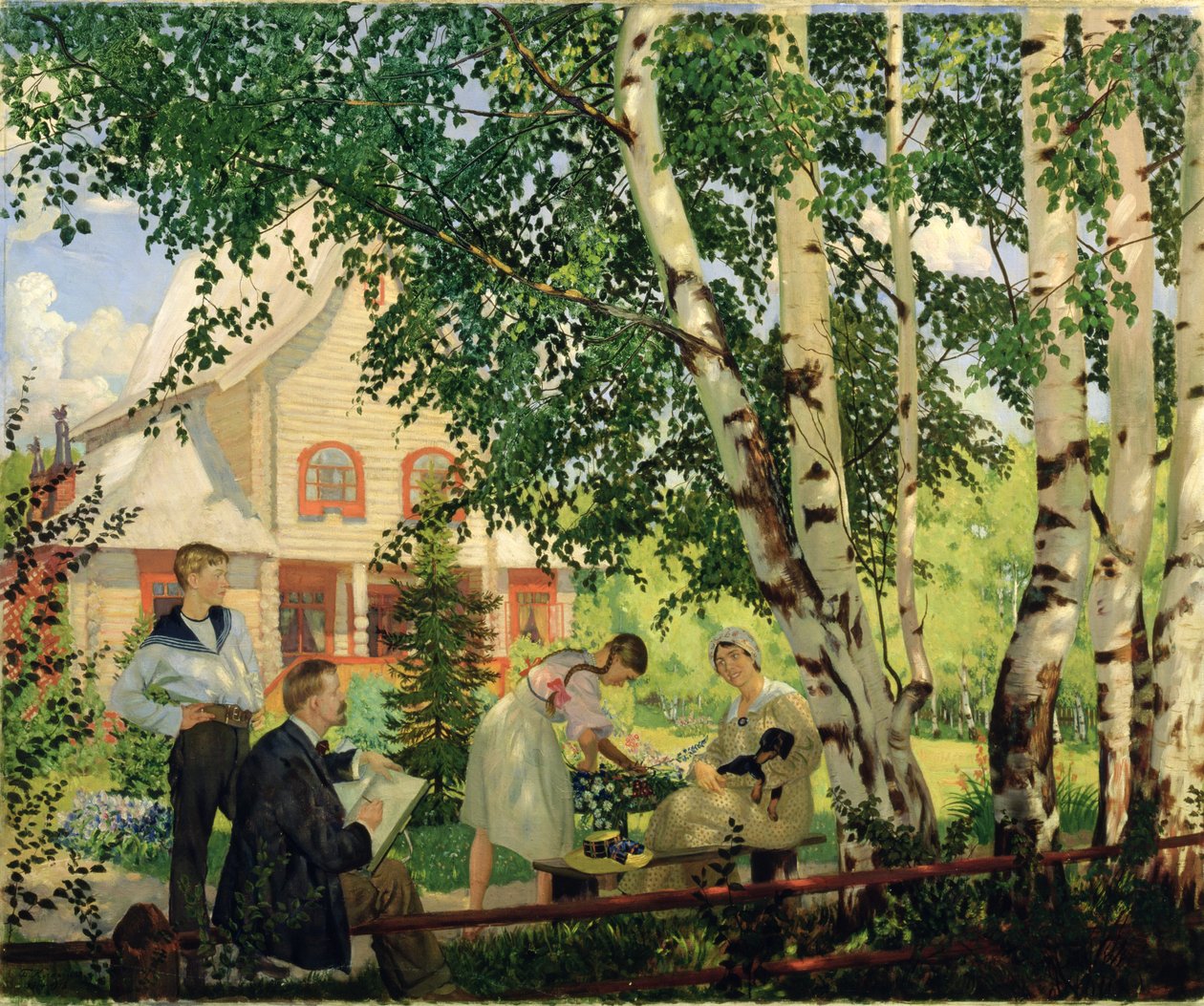 在家，1914-18 作者 鲍里斯·米哈伊洛维奇·库斯托季耶夫