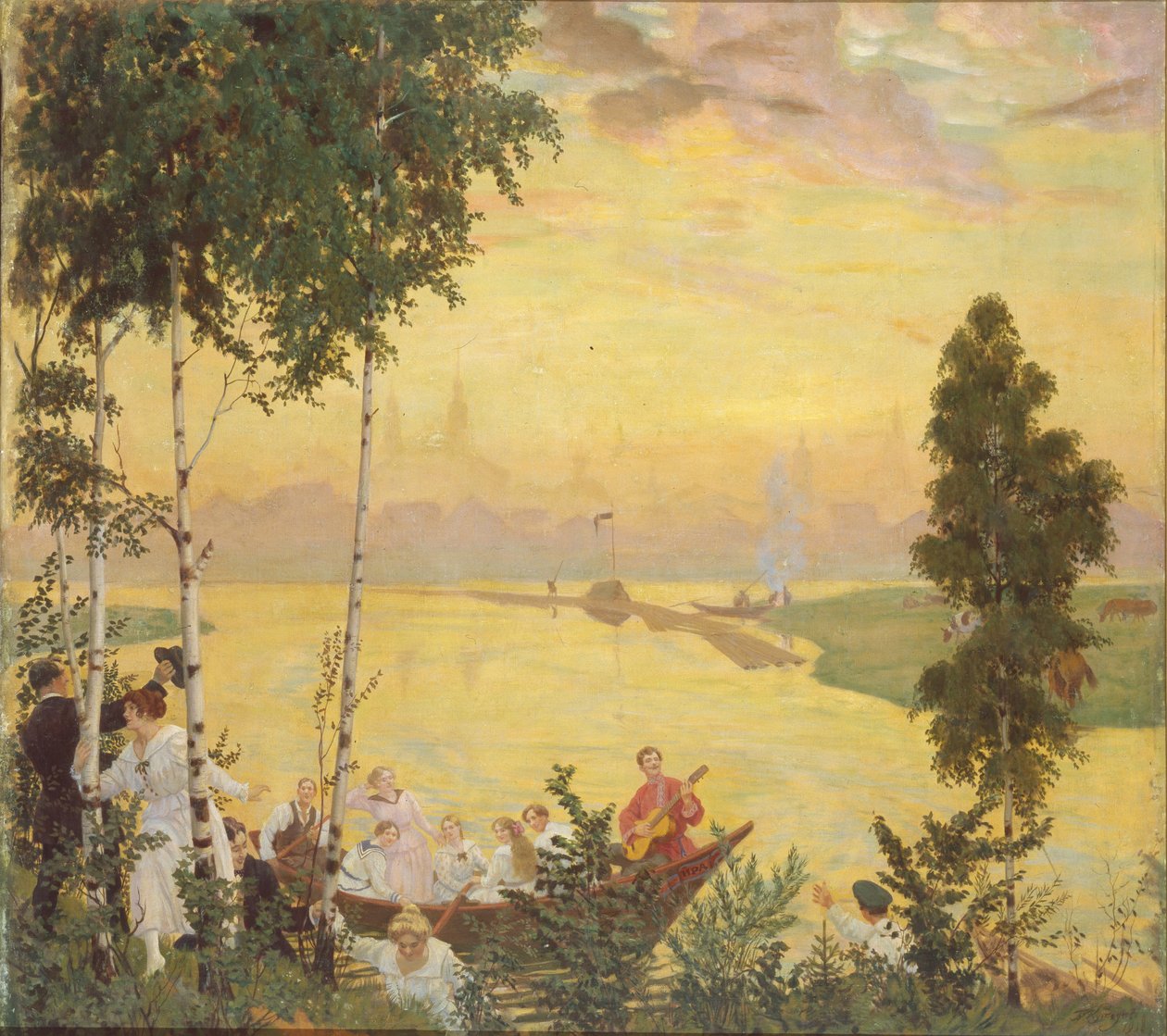 乡村旅行，1918年 作者 鲍里斯·米哈伊洛维奇·库斯托季耶夫