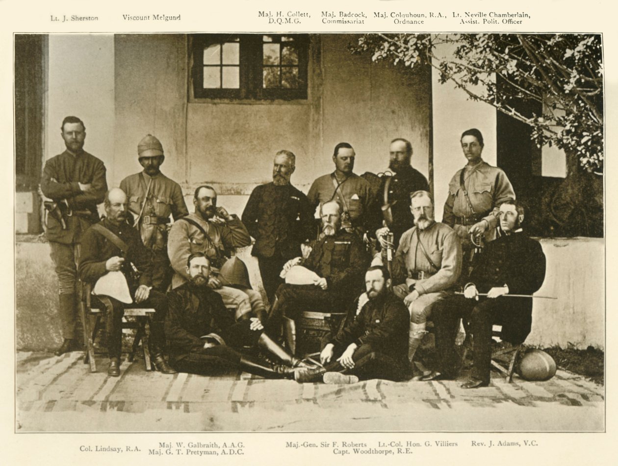 罗伯茨将军参谋部，坎大哈探险队，1901年，1901年。 作者 伯恩与牧羊人