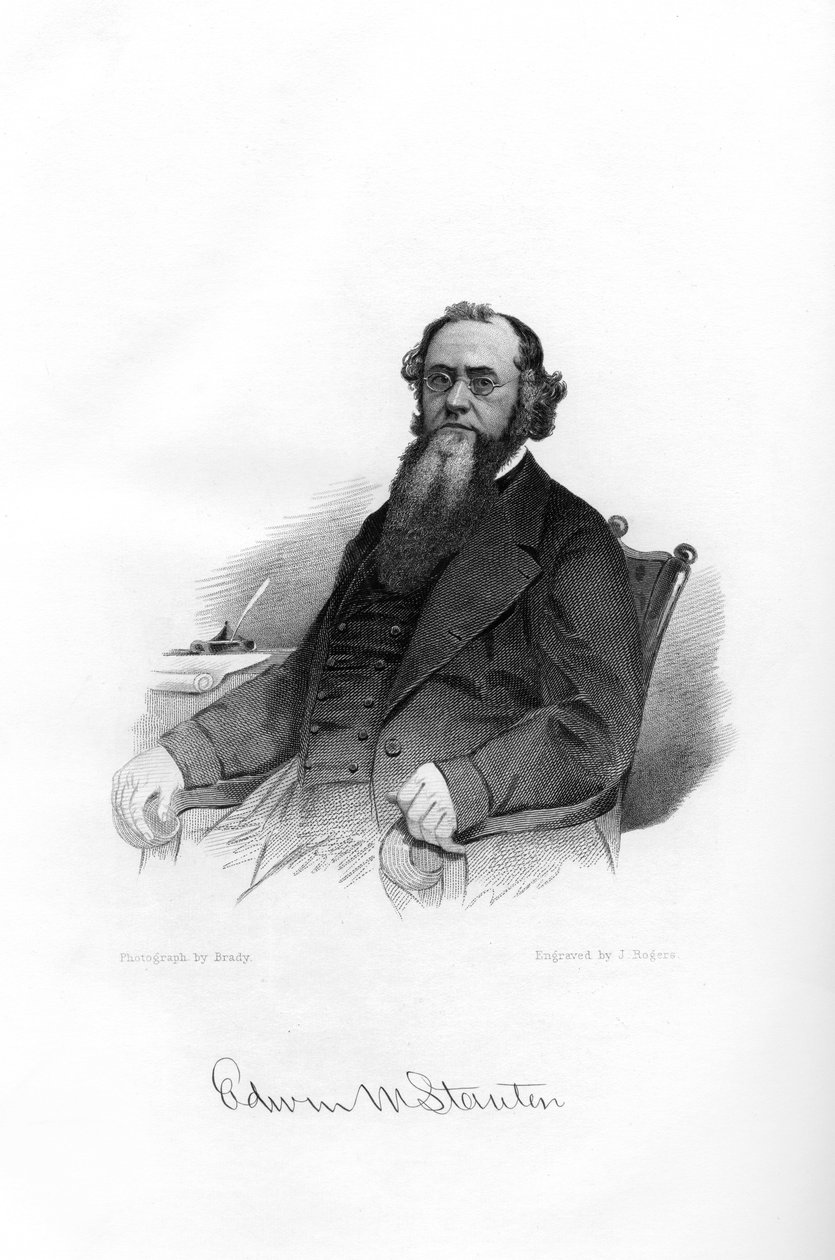埃德温·麦克马斯特·斯坦顿（Edwin McMasters Stanton），美国律师，政治家，1862-1867年 作者 布雷迪