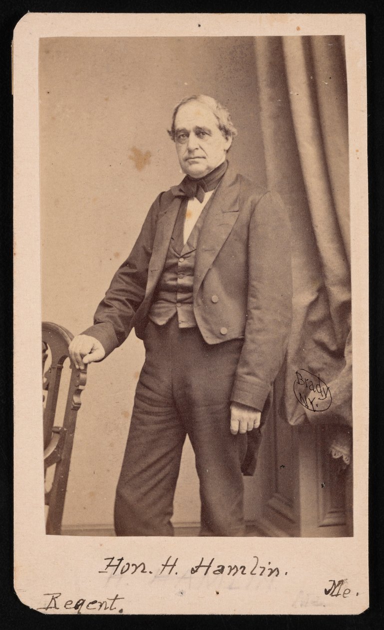汉尼拔-哈姆林1809-1891年的画像，1857年。 作者 布雷迪的国家摄影肖像画廊
