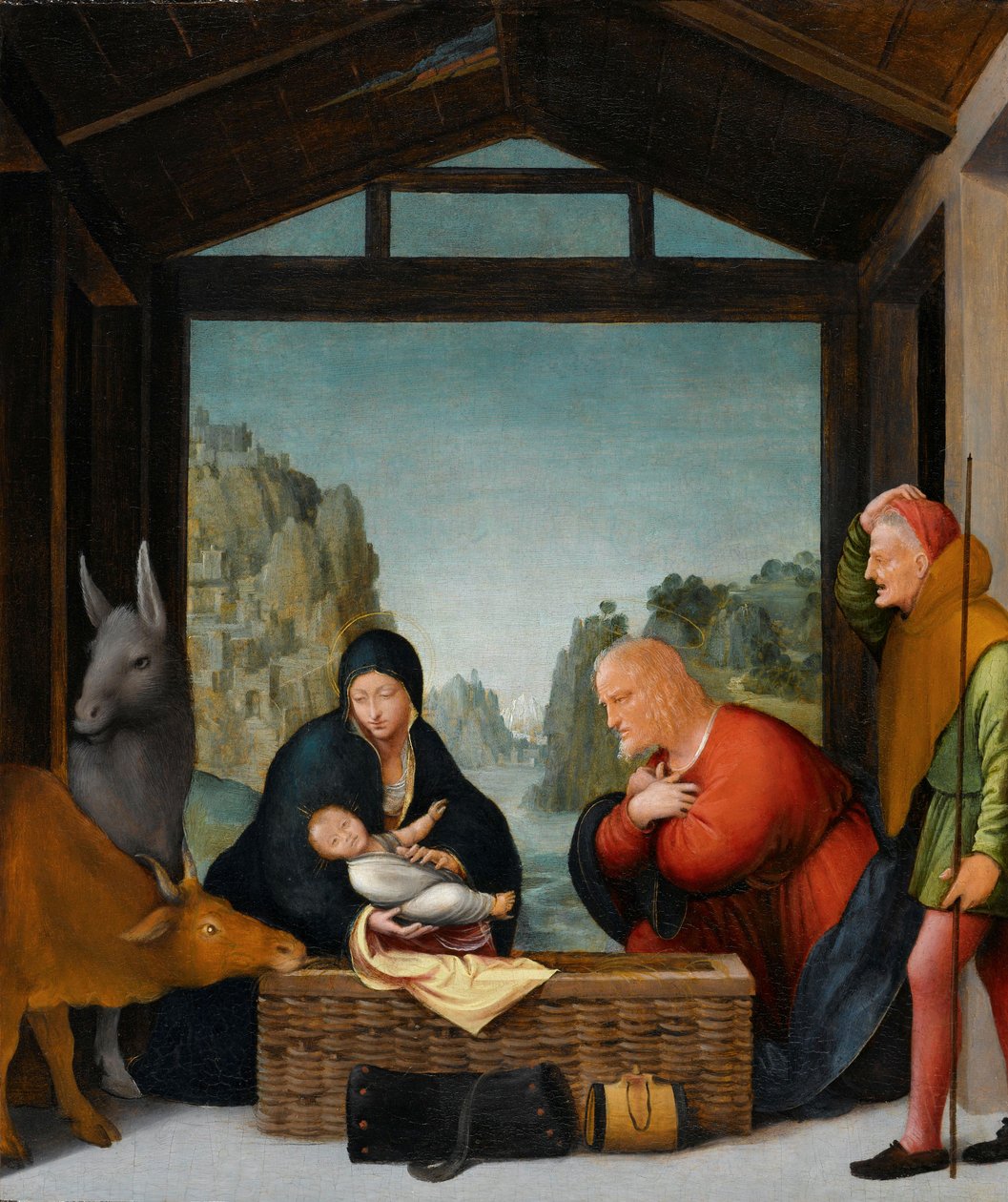 牧羊人的崇拜，1500-35 作者 布拉曼蒂诺