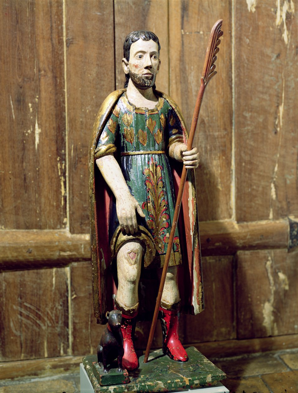 St. Rocco（1295-1327）（彩色木） 作者 巴西学校