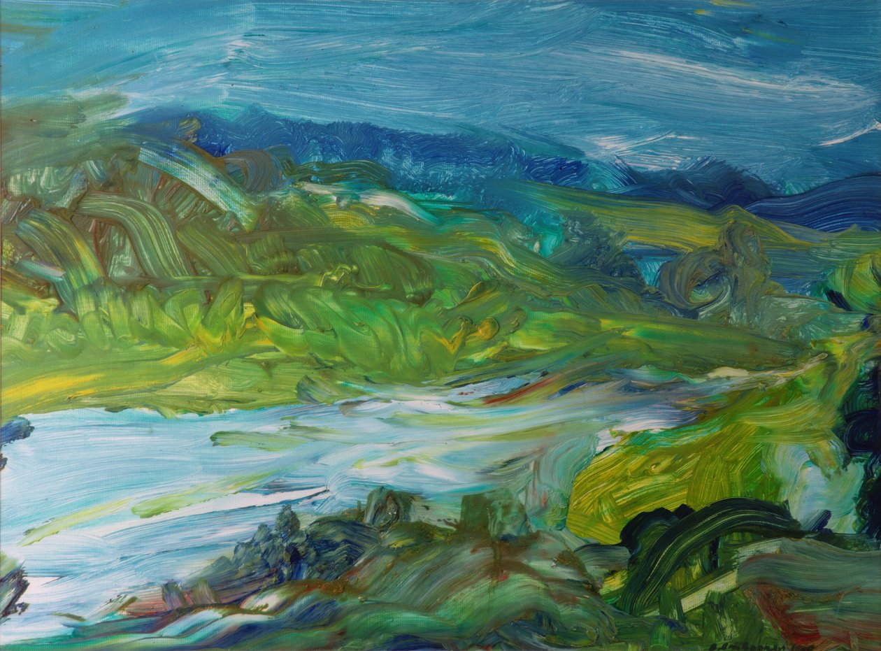 蓝河景观II，1988 作者 布伦达·布林·布克