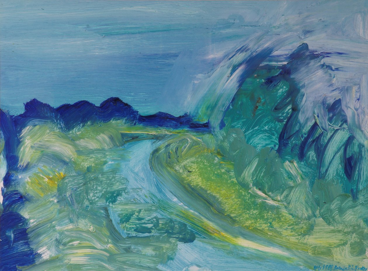 Blue River Landscape I，1988 作者 布伦达·布林·布克