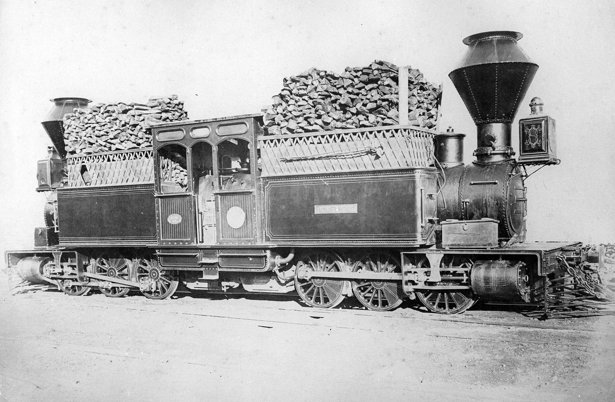 双Fairlie发动机，1870年代 作者 英国摄影师