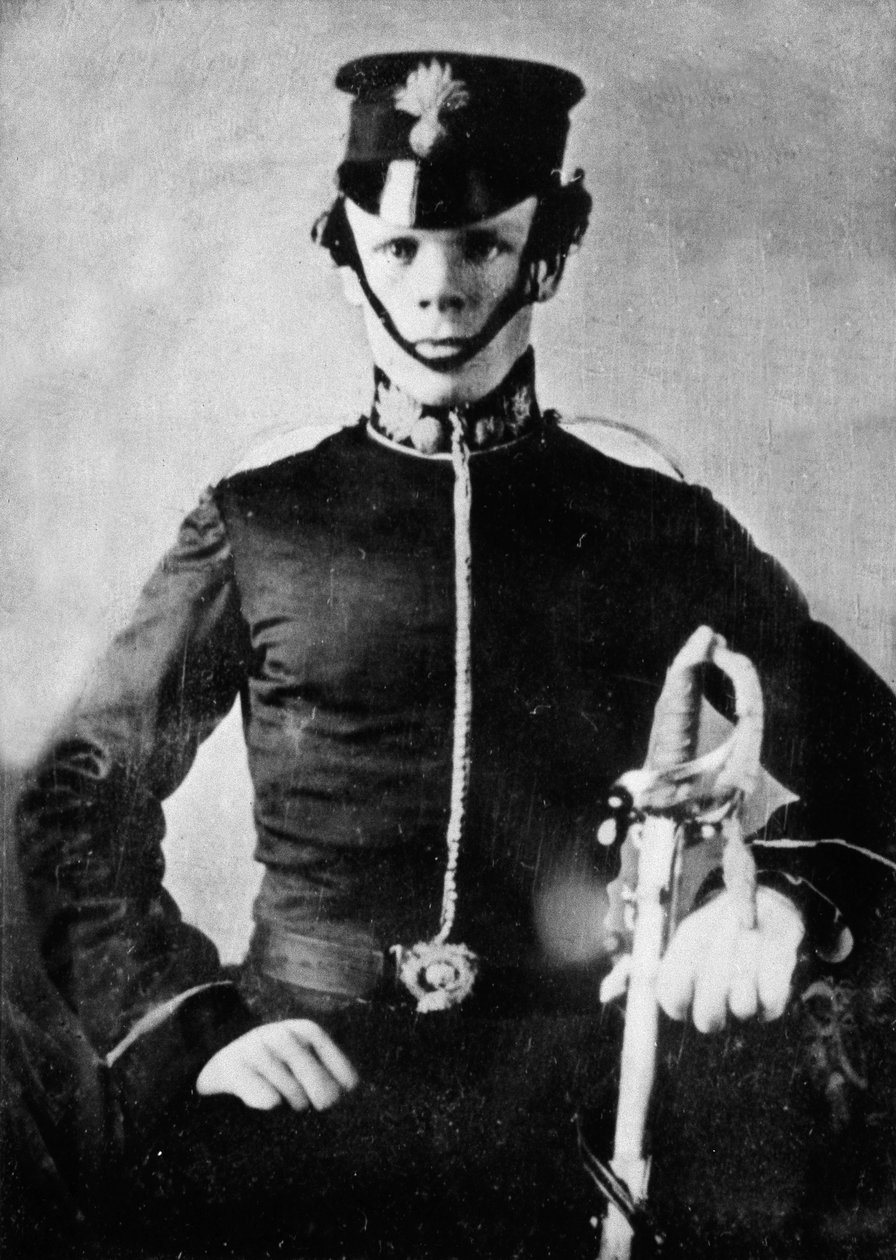 Ensign T. Cadell的肖像，第二欧洲Fusiliers，nd。 （银版摄影法） 作者 英国摄影师