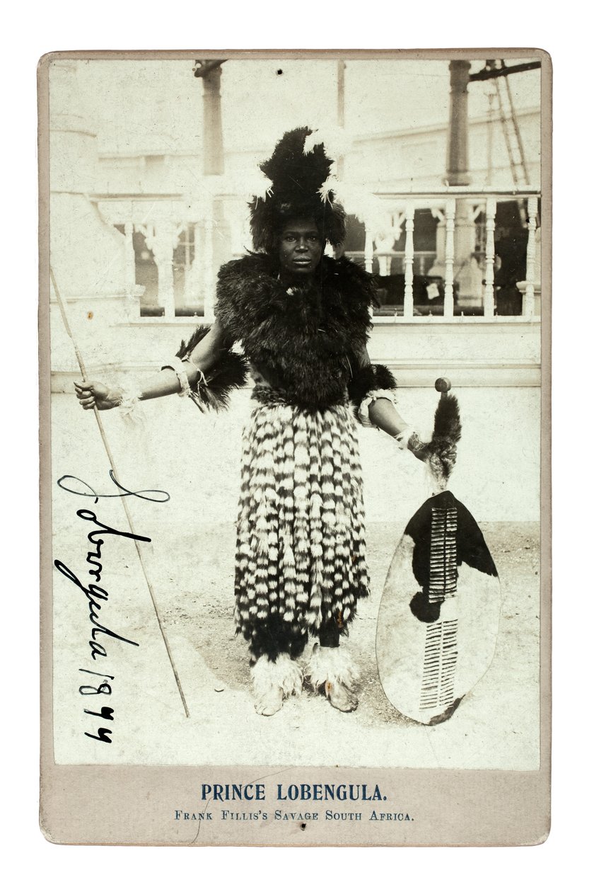 英国Lobengula王子，1899年（明胶银印） 作者 英国摄影师
