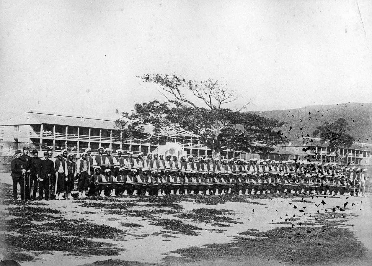 西印度军团的士兵，1870-90 作者 英国摄影师
