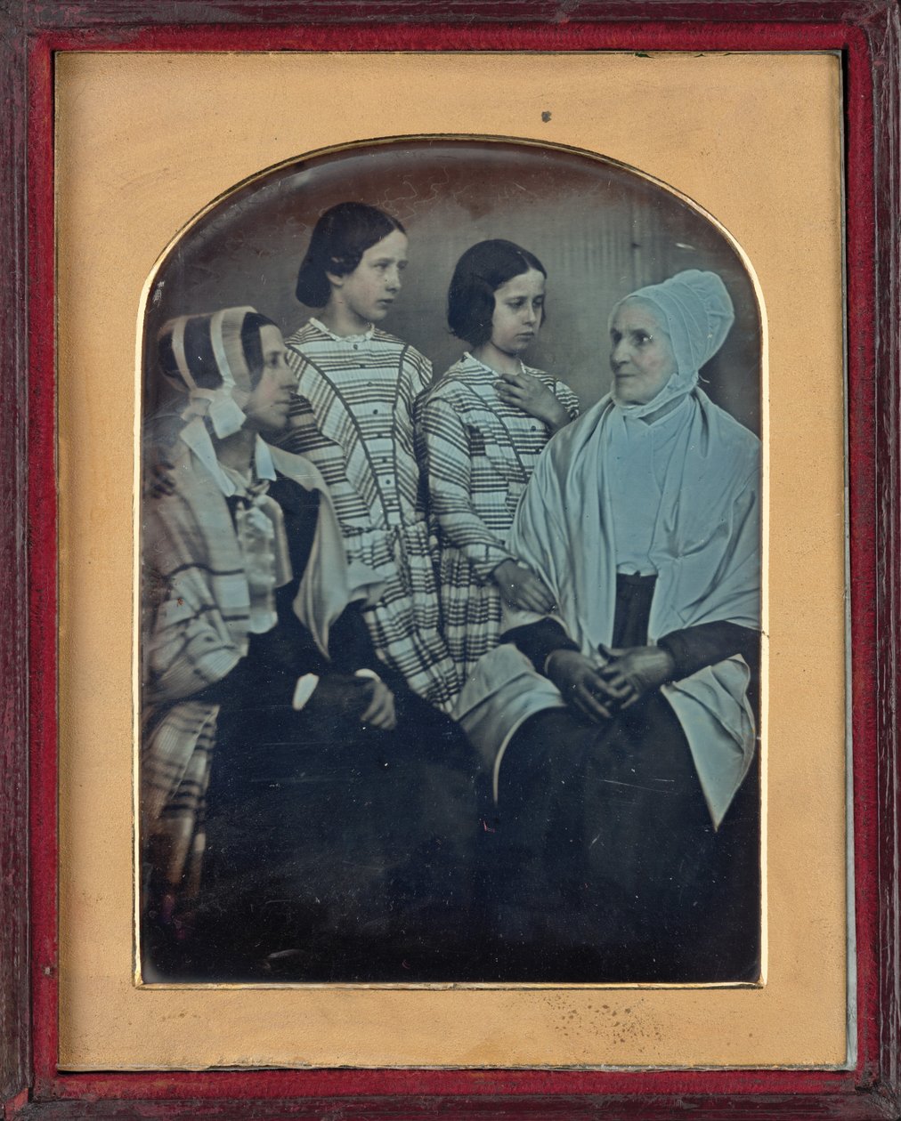 伊莎贝尔、夏洛特、丽贝卡和夏洛特-安妮-阿什沃斯，约 1846-1847 年（照片1846-1847 年（照片） 作者 英国摄影师